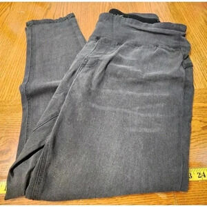 DG2 PLUS IX PULL-ON CHARCOL GARY TUMMY TUCK JEANS, INSEAM 29"